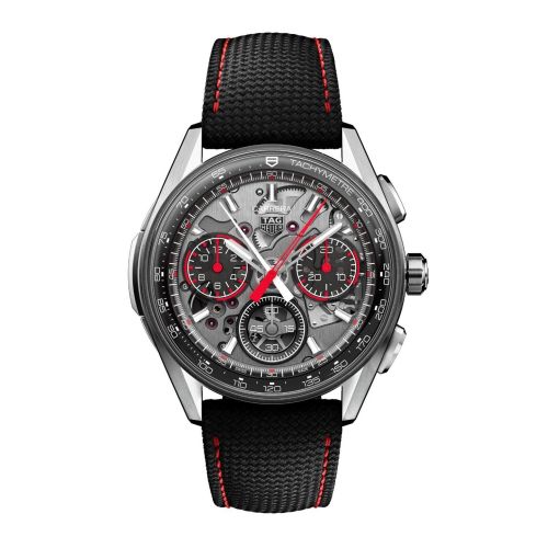 TAG Heuer Carrera Split-Seconds Chronograph Glass Box Titanium / Skeleton